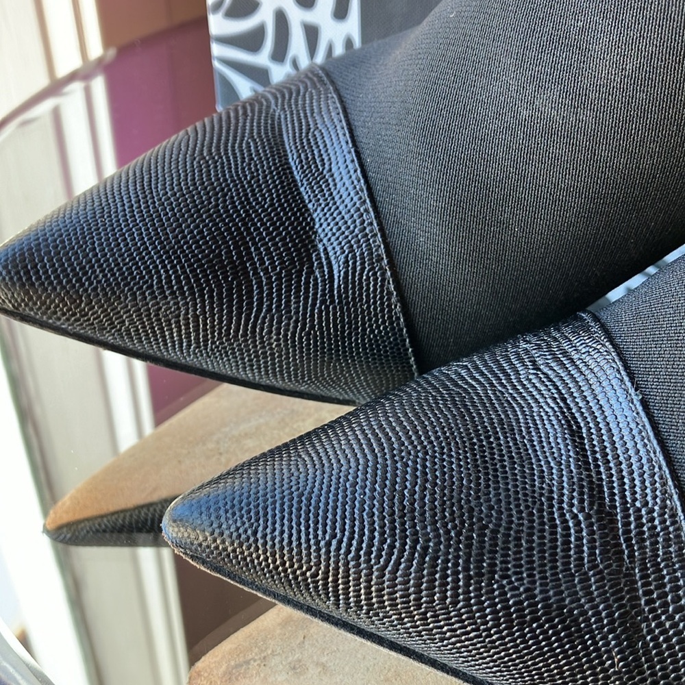 Diane Von Furstenberg Brett black Lizard 8.5 - Picture 5 of 10